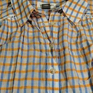 🆕 NWT Anthro Pilcro and the Letterpress Linen Top